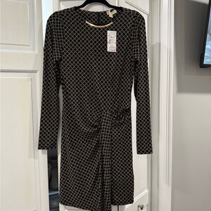 Michael Kors - Black & Gold longsleeve dress